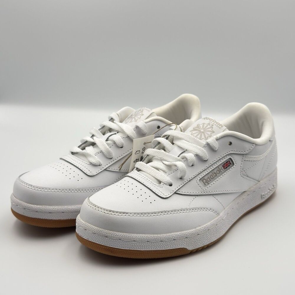 Reebok Club C Junior Tennis Shoes White Gum US Size 5.5